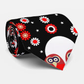 Folk Art Owl Stropdas (Opgerold)