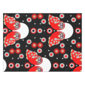 Folk Art Owl Tafelkleed (Voorkant (Horizontaal))
