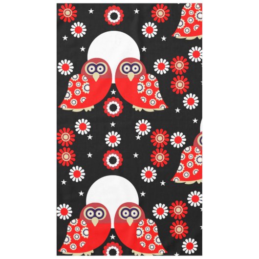 Folk Art Owl Tafelkleed (Voorkant)