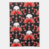 Folk Art Owl Theedoek (Verticaal)