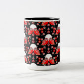 Folk Art Owl Tweekleurige Koffiemok (Center)