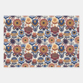Folk Art Pattern  Inpakpapier Vel (Voorkant)