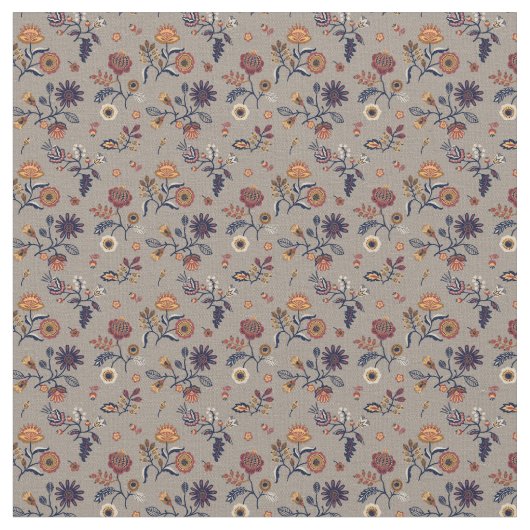 Folk Art Pattern Stof (Close Up)