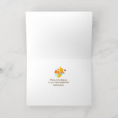 Folk Art Peace Doves Folded Foil Holiday Card Folie Feestdagenkaart (Binnenlaag)