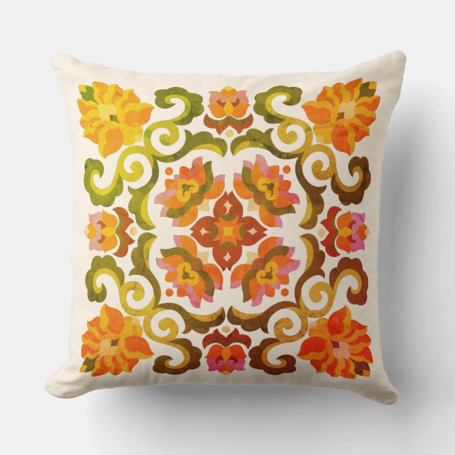 Folk Art Pillow Kussen (Voorkant)