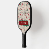 Folk Art Primitieve Kerst Pickleball Paddle (Links)