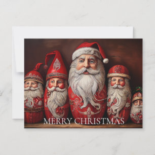 Folk Art Primitieve Sinterklaas Verzamelaars Kunst Briefkaart