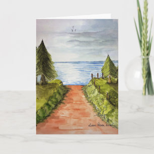 Folk Art Print, Opmerking, Wenskaarten Kaart