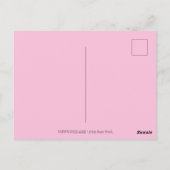 FOLK ART RABBIT, BLUEBIRD, WHIMSICAL SECRET GARDEN BRIEFKAART (Achterkant)