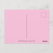 FOLK ART RABBIT, BLUEBIRD, WHIMSICAL SECRET GARDEN BRIEFKAART (Achterkant)