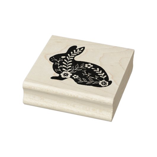 Folk Art Rabbit Rubberstempel (Stempel)