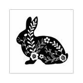 Folk Art Rabbit Rubberstempel (Afrduk)