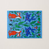 Folk Art Rabbits Legpuzzel (Horizontaal)