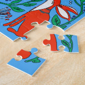 Folk Art Rabbits Legpuzzel (Zijkant)