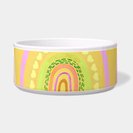 Folk Art Rainbow 'Happiness is Homemade'  Voerbakje