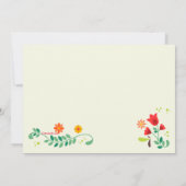 Folk Art repesal Dinner Party Kaart (Achterkant)