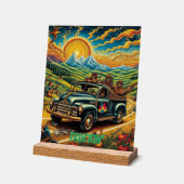 Folk Art Road Trip Acryl Bord (Hoek)