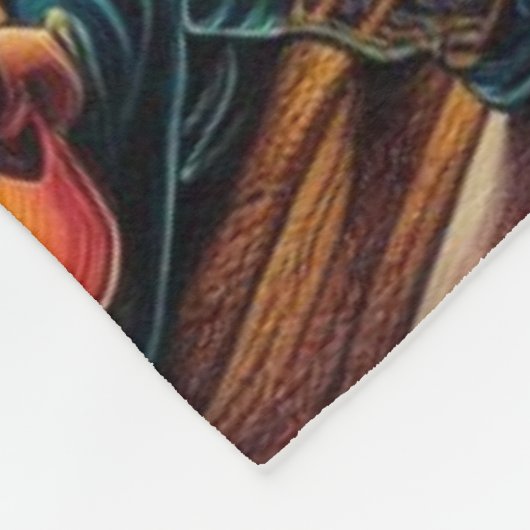 Folk Art Road Trip Fleece Deken (Hoek)