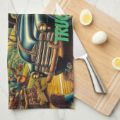 Folk Art Road Trip Theedoek (Quarter Fold)