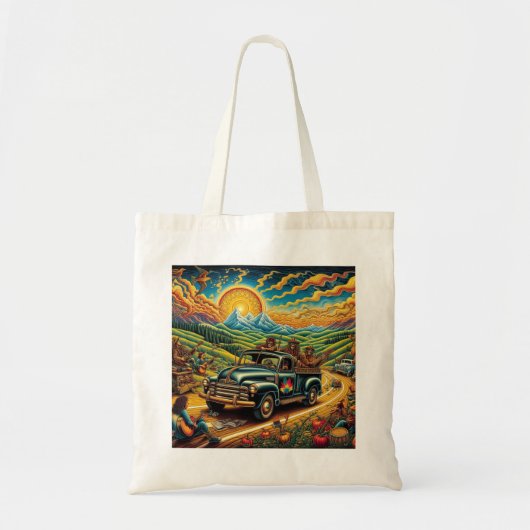 Folk Art Road Trip Tote Bag (Voorkant)