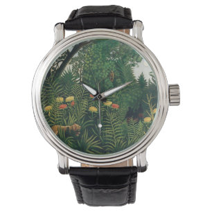 Folk Art Rousseau Oerwoud Horloge
