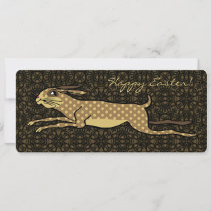 Folk Art Running Bunny Custom Paas Kaart