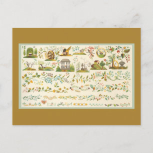 Folk Art Sampler Briefkaart