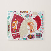 Folk Art Santa Claus Legpuzzel (Horizontaal)