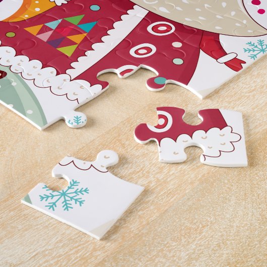 Folk Art Santa Claus Legpuzzel (Zijkant)