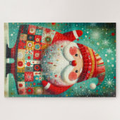 Folk Art Santa Claus Legpuzzel (Horizontaal)