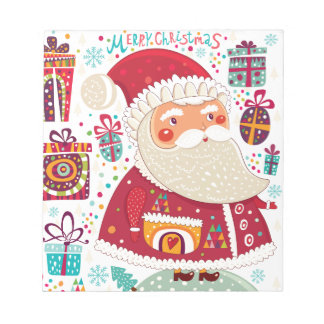 Folk Art Santa Claus Notitieblok