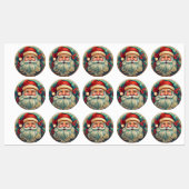 Folk Art  Santa Claus Style Labels (Vel)
