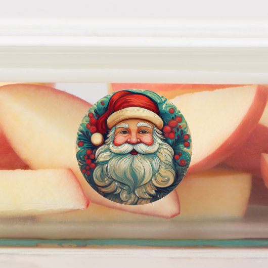 Folk Art  Santa Claus Style Labels (Aangebracht)