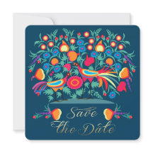 Folk Art Save the Date Wedding Jubileum Kaart