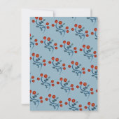 Folk Art Scandinavian Kerstparty Kaart (Achterkant)