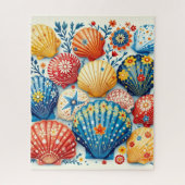Folk Art  Seashell Puzzle Legpuzzel (Verticaal)