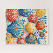Folk Art  Seashell Puzzle Legpuzzel (Horizontaal)