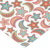 Folk Art Stars en Moon Pattern Medium Tafelloper (Hoek)