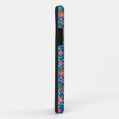 Folk Art Stijl Bloemen, Blauw iPhone 5 Xtreme Hoes (Achterkant/rechts)