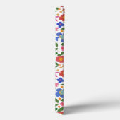 Folk Art Stijl Bloemen op Witte iPad Mini Case (Achterkant / Rechts)