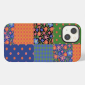 Folk Art Stijl Faux Patchwork iPad Case-Mate Hoesj iPhone Hoesje (Achterkant horizontaal)
