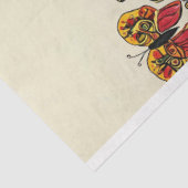 Folk Art stijl schilderij vlinders decoupage Tissuepapier (Detail)