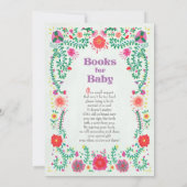 Folk Art Storybook Baby shower Invitation Kaart (Achterkant)