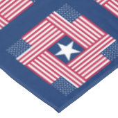 Folk Art Style American Flag Tafelkleed (Gekanteld)