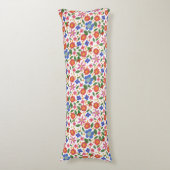  Folk Art Style Floral Miniprint Body Pillow Lichaamskussen (Voorkant Verticaal)