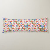 Folk Art Style Floral Miniprint Body Pillow Lichaamskussen (Voorkant)