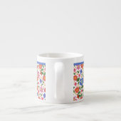  Folk Art Style Floral op White Espresso Mok (Achterkant)