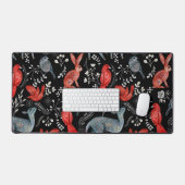 Folk-art style floral  pattern designs bureaumat (Keyboard & Muis)