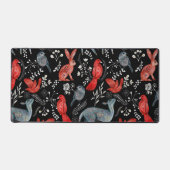 Folk-art style floral  pattern designs bureaumat (Voorkant)