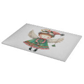 Folk Art Style Schattige Angel Snijplank (Hoek)